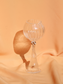 TWISTED ROUND GLASS GOBLET