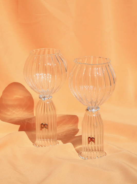 RIBBED BALLON GLASS