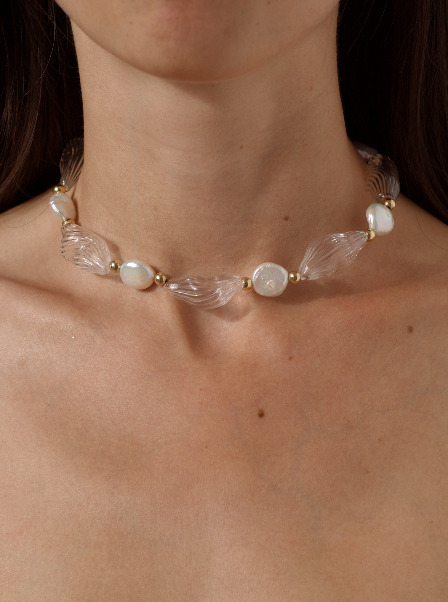 CRYSTALLINE GLASS NECKLACE